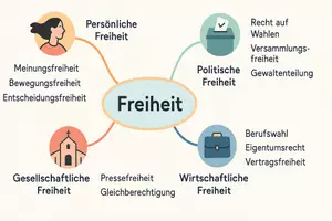 Vorschau - Arbeitsblätter - Lernposter + AB mit Fragen zum Thema "Freiheit" + Lösungsblatt + Mindmap + Infografik - Seite 3