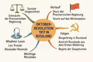Vorschau - Arbeitsblätter - Lernposter + Arbeitsblätter zum Thema "Russische Revolution" + Lösung & MP3 + Mindmap + Infografik - Seite 3