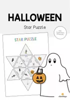 Vorschau - Stationenlernen - Halloween: Star Puzzle (Englisch) - Deckblatt