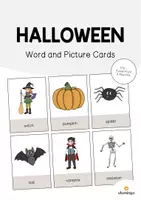 Vorschau - Poster - Halloween: 30+ Bildkarten auf Englisch (Flashcards & Tafelmaterial) - Deckblatt