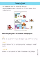 Vorschau - Aufgabenkarten - Knobelaufgaben für den Kindergarten: Meerestiere (Ozean / Meer) - Seite 1