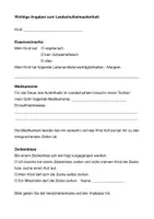 Vorschau - Anderer Materialtyp - Einverständniserklärung Schullandheim - Seite 1
