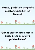 Vorschau - Bildkarten - Reflexionskarten - literarisches Gespräch - Blumen im Kopf - Seite 3
