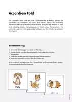 Vorschau - Mal- und Bastelvorlagen - Pets: Accordion Fold (Englisch) - Seite 1