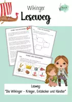 Vorschau - Arbeitsblätter - Leseweg "Die Wikinger - Krieger, Entdecke und Händler" - Klasse 3+4 - Deckblatt