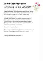 Vorschau - Stationenlernen - Lesetagebuch universell - Seite 1