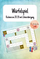Vorschau - Spiele - Würfelspiel Plusrechnen ZR 20 mit Zehnerübergang - Deckblatt