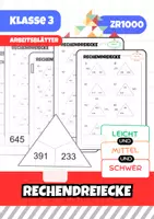 Vorschau - Arbeitsblätter - Rechendreiecke ZR 1000 - Deckblatt