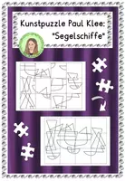 Vorschau - Mal- und Bastelvorlagen - Paul Klee: "Segelschiffe" - Kunstwerk puzzeln - Deckblatt
