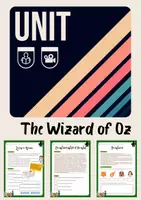 Aperçu - Préparation de séquence / Séquence complète - THE WIZARD OF OZ - A complete unit for ESL students! - Page de couverture
