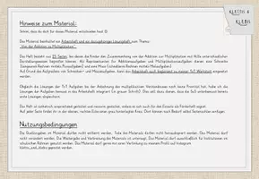 Vorschau - Unterrichtsreihen - Einführung 1x1: Übungsheft: Zusammenhang von Addition und Multiplikation, Malaufgaben entdecken, Mit Lösungsheft! - Seite 1