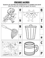 Aperçu - Feuilles d'exercices - Say-It & Spell-It Phonics Word Builder. - Page 2
