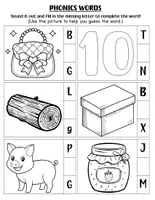 Aperçu - Feuilles d'exercices - Say-It & Spell-It Phonics Word Builder. - Page 3