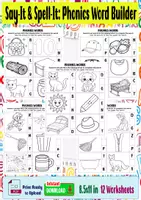 Aperçu - Feuilles d'exercices - Say-It & Spell-It Phonics Word Builder. - Page de couverture