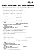 Vorschau - Arbeitsblätter - LINKING WORDS – 30 B2 Key Word Transformations - Seite 1