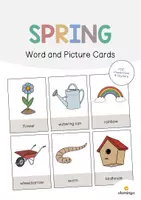 Vorschau - Poster - Spring / Frühling: 30+ Bildkarten auf Englisch (Flashcards & Tafelmaterial) - Deckblatt
