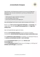 Vorschau - Merkblätter - Der Lernmethoden-Kompass für gehirngerechtes Lernen - Seite 1