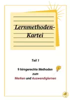 Vorschau - Merkblätter - Lernmethoden-Kartei 1 gehirngerecht lernen - Deckblatt
