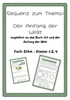 Vorschau - Arbeitsblätter - Der Anfang der Welt - basierend auf dem Buch "Ich und der Anfang der Welt" - Deckblatt