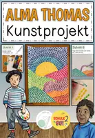 Vorschau - Arbeitsblätter - Kunstprojekt nach Alma Thomas / Kunst - Deckblatt