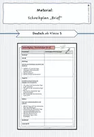 Vorschau - Arbeitsblätter - Schreibplan: Brief (persönlich) - Deckblatt