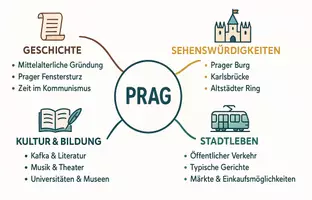 Vorschau - Arbeitsblätter - Arbeitsblätter zum Thema "Prag" + Lösung & MP3 + Mindmap + Infografik - Seite 2