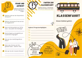 Vorschau - Anderer Materialtyp - Klassenfahrt: Faltblatt - Seite 1