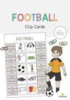 Vorschau - Stationenlernen - Football (soccer): Clip Cards / Klammerkarten (Englisch) - Fußball WM 2026 - Deckblatt