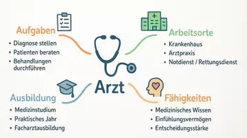 Vorschau - Arbeitsblätter - Lernposter + Arbeitsblatt zum Thema "Arzt" + Onlineübung & MP3 + Mindmap + Infografik - Seite 3