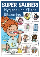 Aperçu - Présentation / Support pour le tableau - Bildkarten Hygiene, Pflege, Gesundheit Deutsch Allemand - Page de couverture