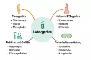 Vorschau - Arbeitsblätter - Arbeitsblatt "Die Verwendung einfacher Laborgeräte" + interaktive Lösung & MP3 + Mindmap + Infografik - Seite 2