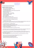 Vorschau - Arbeitsblätter - USA - Monologisches und dialogisches Sprechen, vielfältige, Klasse 8, 9, 10 - Deckblatt