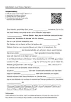 Vorschau - Arbeitsblätter - Arbeitsblätter zum Thema "Website" + Lösung & MP3 + Infografik - Deckblatt