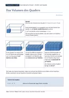 Vorschau - Arbeitsblätter - Würfel und Quader - Volumen - Seite 2