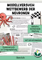Vorschau - Arbeitsblätter - Versuch Erregungsleitung Wettbewerb Neurobiologie - Deckblatt
