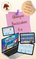 Vorschau - Spiele - Buchstabe A - interaktive Genially-Übungen zum Lesen und Schreiben - Deckblatt