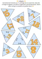 Vorschau - Arbeitsblätter - Mathe-Legestern – Rechnen bis 20 ➕⭐ - Seite 1