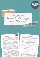 Vorschau - Arbeitsblätter - Krisen-Herausforderungen und Chancen - Deckblatt
