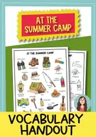 Vorschau - Poster - At the summer camp: Vokabelblatt (Englisch) - Deckblatt