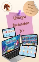 Vorschau - Arbeitsblätter - Buchstabe B - interaktive Genially-Übungen zum Lesen und Schreiben - Deckblatt