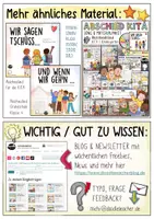 Vorschau - Merkblätter - Abschiedslied Kita - SONGPAKET Wir sagen Tschüss (Noten, MP3 + Playback) Abschied - Seite 1
