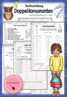 Vorschau - Arbeitsblätter - Doppelkonsonanten - Deckblatt