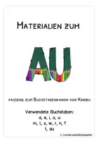 Vorschau - Arbeitsblätter - Buchstabenmappe AU – Doppellaut AU entdecken | Lautschulung, Lesen & Schreiben | Deutsch 1. Klasse | Karibu - Seite 2