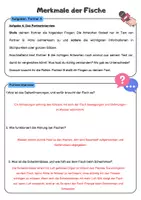 Vorschau - Arbeitsblätter - Merkmale der Fische - Partnerinterview | Unterrichtsreihe "Wirbeltiere", Biologie Klasse 5./6. - Seite 2