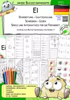 Vorschau - Anderer Materialtyp - Buchstabenmappe EI – Lautverbindung EI lesen & schreiben lernen | Karibu 1 (2016) | Deutsche Fibelschrift | Klasse 1 - Deckblatt