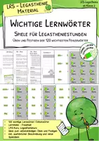 Vorschau - Spiele - LRS 3er-Paare-Finden – wichtige Lernwörter ab Klasse 2 - Deckblatt