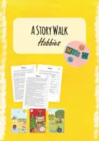 Vorschau - Arbeitsblätter - A Story walk - hobbies (3-fach differenziert) - Deckblatt