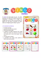 Vista previa - Juegos / Gamificación - Bingo de Rimas - Portada