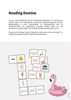 Vorschau - Stationenlernen - Summer: Reading Domino (Englisch) - Seite 1