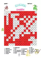 Vorschau - Arbeitsblätter - Rätselzeit: Suchsel "SAGEN" mit und ohne Wörter 💯 - Seite 3